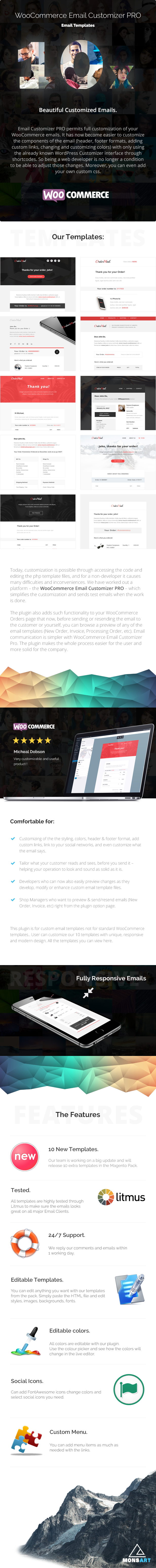 WooCommerce Email Customizer PRO - 1